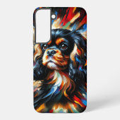 Cavalier King Charles Spaniel Dog Acrylic Print Samsung Galaxyケース (裏面)