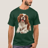 Cavalier King Charles Spaniel Dog Breed funny Tシャツ (正面)