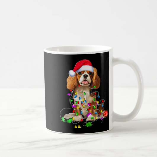 Cavalier King Charles Spaniel Dog Christmas Orname コーヒーマグカップ (右)