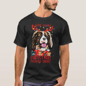 Cavalier King Charles Spaniel Dog Christmas Pajama Tシャツ (正面)