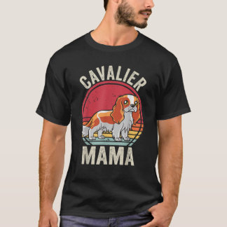 Cavalier King Charles Spaniel Dog Mom Cavalier Mam Tシャツ