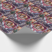 Cavalier King Charles Spaniel Dog Valentine's Day ラッピングペーパー (角)