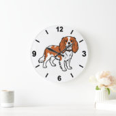 Cavalier King Charles Spaniel Dog Wall Clock ラージ壁時計 (ホーム)