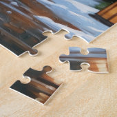 Cavalier King Charles Spaniel Dogs Christmas Snow  ジグソーパズル (側面)