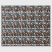 Cavalier King Charles Spaniel Dogs Christmas Snow  ラッピングペーパー (フラット)