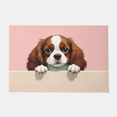 Cavalier King Charles Spaniel Doormat Art ドアマット (正面)