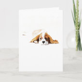 Cavalier King Charles Spaniel Greeting Card, Gift カード (正面)