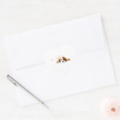 Cavalier King Charles Spaniel Heart Sticker ハートシール (封筒)