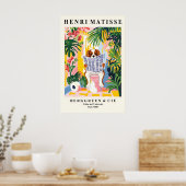 Cavalier King Charles Spaniel on Toilet Print ポスター (キッチン)