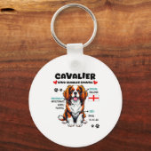 Cavalier King Charles Spaniel Owner Funny Dog Love キーホルダー (正面)