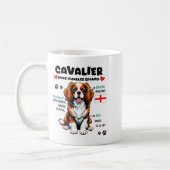 Cavalier King Charles Spaniel Owner Funny Dog Love コーヒーマグカップ (左)