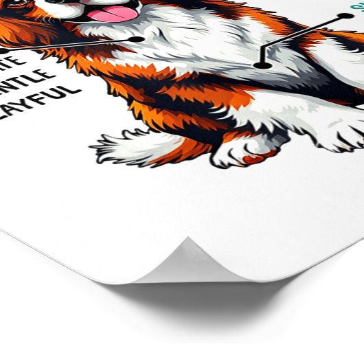 Cavalier King Charles Spaniel Owner Funny Dog Love ポスター (角)