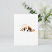 Cavalier King Charles Spaniel Postcard Gift ポストカード (スタンド正面)