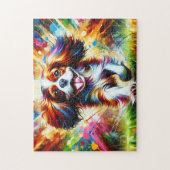 Cavalier King Charles Spaniel Puzzle: Blenheim ジグソーパズル (縦)