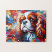 Cavalier King Charles Spaniel Puzzle: Blenheim Cav ジグソーパズル (横)