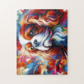 Cavalier King Charles Spaniel Puzzle: Blenheim Cav ジグソーパズル (縦)
