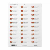 Cavalier King Charles Spaniel Return Address Label ラベル (フルシート)