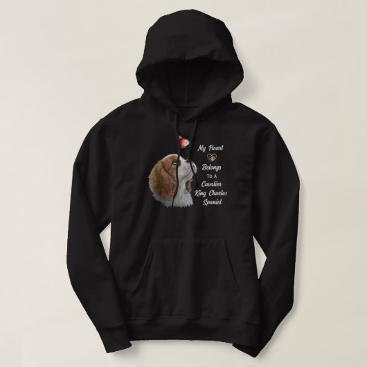Cavalier King Charles Spaniel Shirt, dog mom, dad  パーカ (デザイン正面)