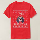 Cavalier King Charles Spaniel Ugly Christmas Sweat Tシャツ (デザイン正面)
