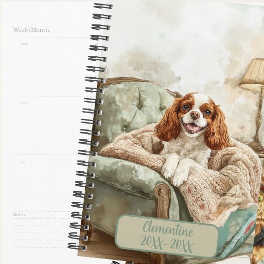 Cavalier King Charles Spaniel Undated Appointment プランナー手帳