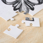 Cavalier King Charles Victorian Etching Valentine ジグソーパズル (側面)