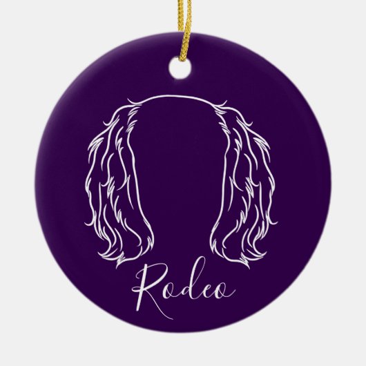 Cavalier Ornament (Om Logo) セラミックオーナメント (正面)