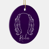 Cavalier Ornament (Paw Prints) セラミックオーナメント (右)