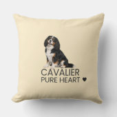 Cavalier – Pure Heart Throw Pillow クッション (正面)