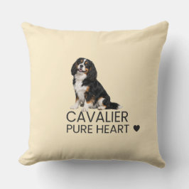Cavalier – Pure Heart Throw Pillow クッション