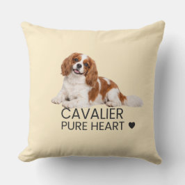 Cavalier – Pure Heart Throw Pillow クッション