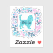 Cavalier Sticker – Personalized Pastel Blue Gift シール (シート)