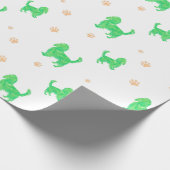 Cavalier Wrapping Paper – Minimal Green Gift ラッピングペーパー (角)