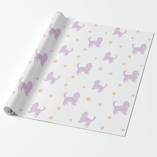 Cavalier Wrapping Paper – Minimal Lavender Gift ラッピングペーパー (アンロールド)