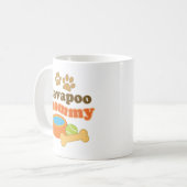 Cavapooのお母さん犬の品種ギフト コーヒーマグカップ (正面左)