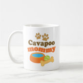 Cavapooのお母さん犬の品種ギフト コーヒーマグカップ (左)
