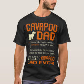 Cavapooのパパは正常な父を大いによりクール好みます Tシャツ (正面)