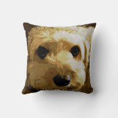 CavapooまたはCockapooの芸術のクッション41 cm X 41 cm クッション (裏面)