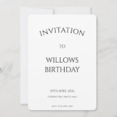 Cavapoo Cavoodle Angel Fairy Birthday 招待状 (裏面)