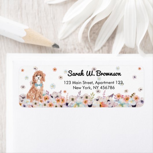 Cavapoo Cavoodle Dog Breed ラベル (インサイチュ)