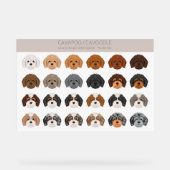 Cavapoo, Cavoodle dog mix アクリルサイン (正面)