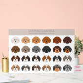 Cavapoo, Cavoodle dog mix アクリルサイン (ウェディング)