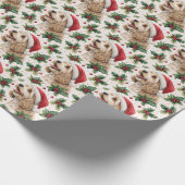 Cavapoo Christmas Wrapping Paper ラッピングペーパー (角)