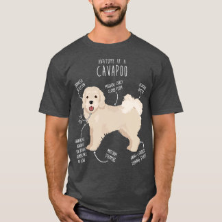 Cavapoo Dog Anatomy 1 Tシャツ