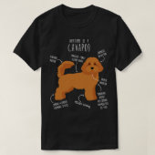 Cavapoo Dog Anatomy 4 Tシャツ (デザイン正面)