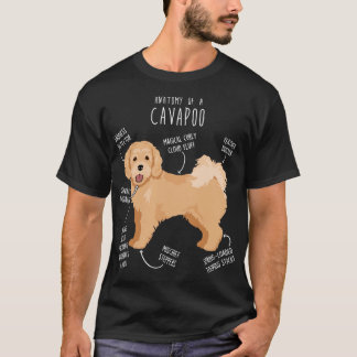 Cavapoo Dog Anatomy 6 Tシャツ