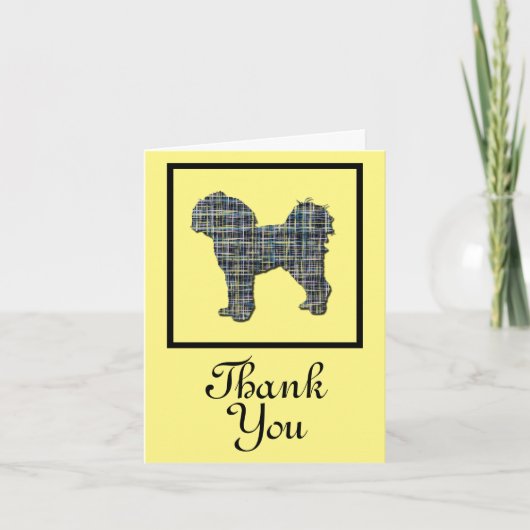 Cavapoo Dog Thank You Greeting Card カード (正面)
