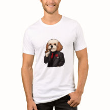 Cavapoo Don - ベラキャンバス トリブレンド マフィア ドッグ アート