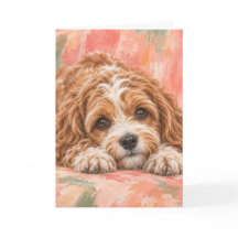 Cavapoo Greeting Card | Cute Cavapoo Dog Lover
