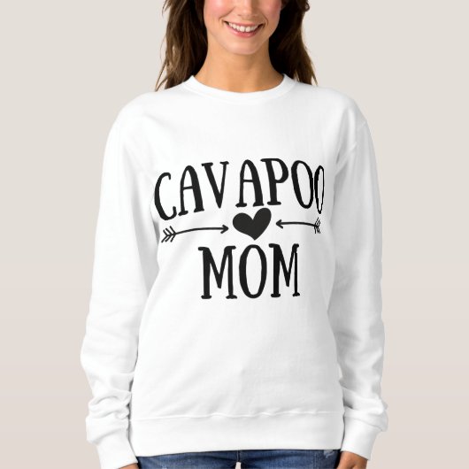 Cavapoo Mom おもしろい Cavapos Gives for Women Dog Lov スウェットシャツ (正面)