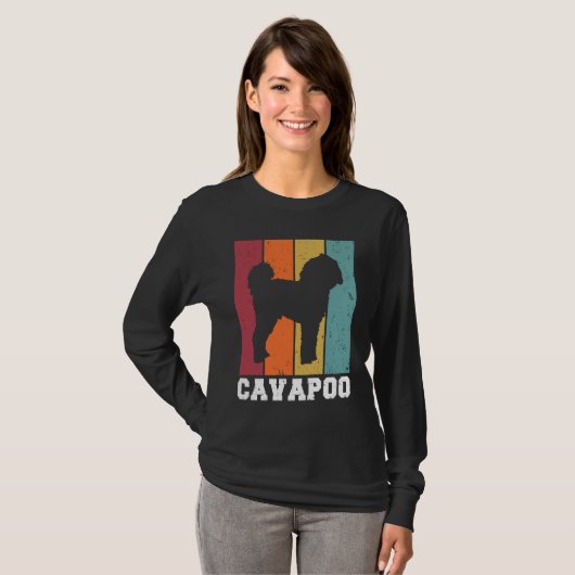 Cavapoo Vintage 2 Tシャツ (正面フル)